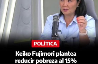 Candidata plantea meta de reducción de la pobreza