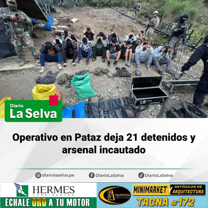 Golpe al crimen organizado en Pataz