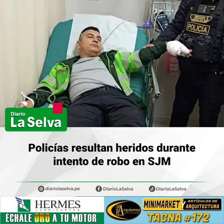 #Lima Dos agentes fueron baleados frente a local de votación