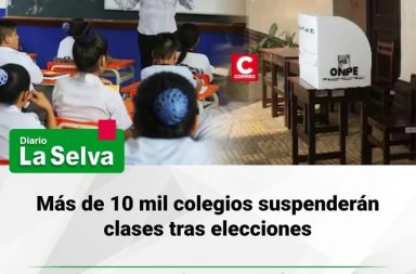Colegios usados para elecciones retomarán actividades después de acondicionamiento