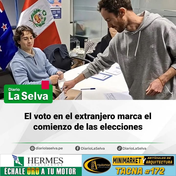 Comunidad peruana en el exterior inicia jornada electoral