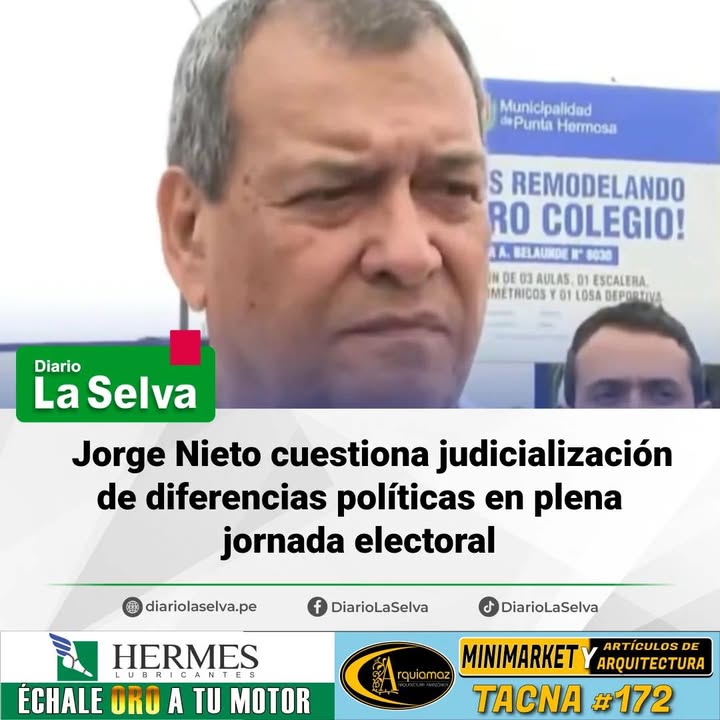 Jorge Nieto cuestiona judicialización de diferencias políticas en plena jornada electoral