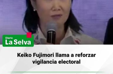 Keiko Fujimori pide redoblar esfuerzos a los personeros