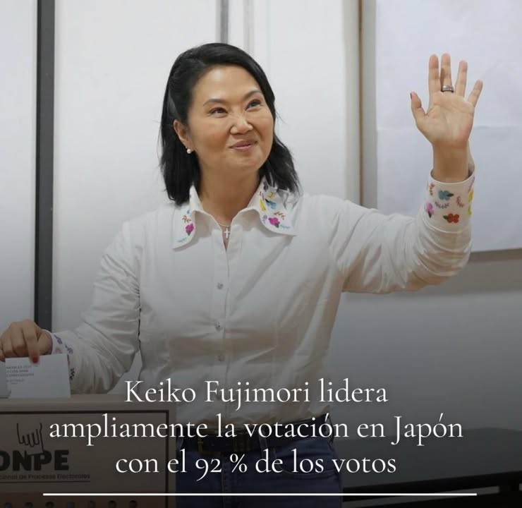 Keiko Fujimori lidera con amplia ventaja en Japón