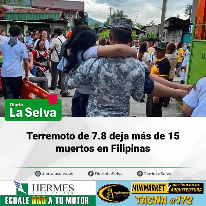 #Filipinas  Potente sismo causa víctimas y daños en Filipinas