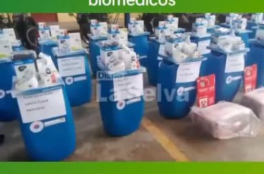 Director Regional de Salud, Dr. Percy Solano Vargas, recibió una importante donación de materiales y equipos biomédicos destinados a 32 centros de salud del interior de la región.