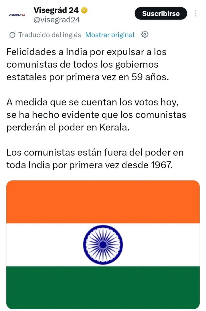 Y mientras tanto en la India, tras casi 60 años de hegemonía...