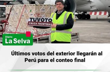Últimos votos del exterior llegarán al Perú para el conteo final