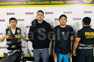 Detienen a dos presuntos integrantes de facción barra brava en Iquitos.