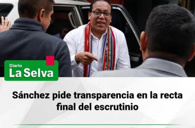 Sánchez expresa preocupación por el proceso electoral