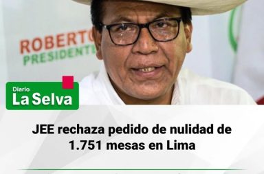 Declaran improcedente solicitud de nulidad electoral en Lima