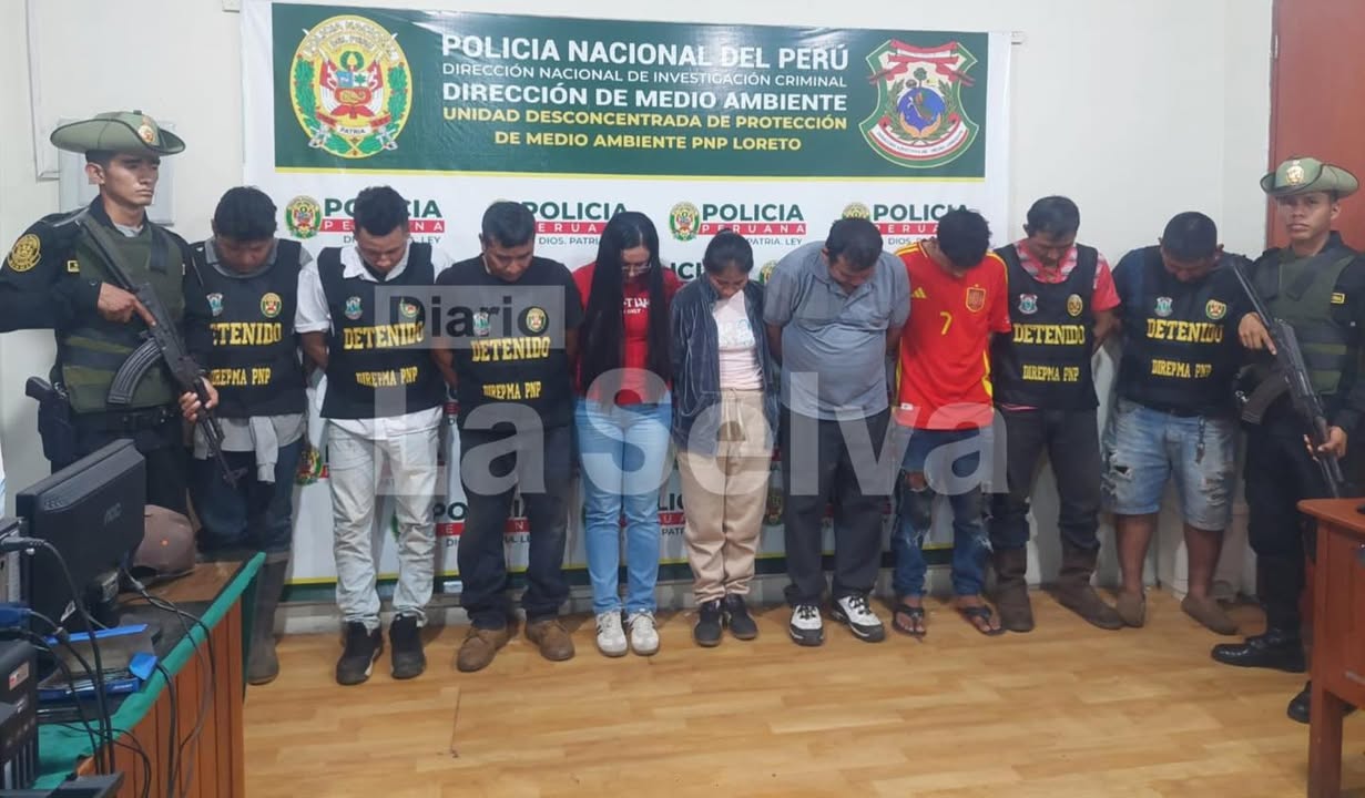 Desarticulan presunta banda dedicada a actividades vinculadas a la minería ilegal en Punchana.