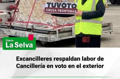 Exministros respaldan transparencia del voto fuera del país