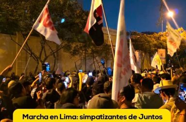Simpatizantes de JP y colectivos marchan por transparencia electoral