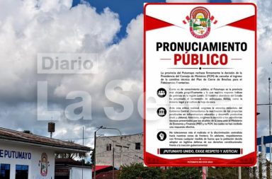 Putumayo rechaza cancelación de visita técnica de la PCM y exige atención inmediata del Gobierno.