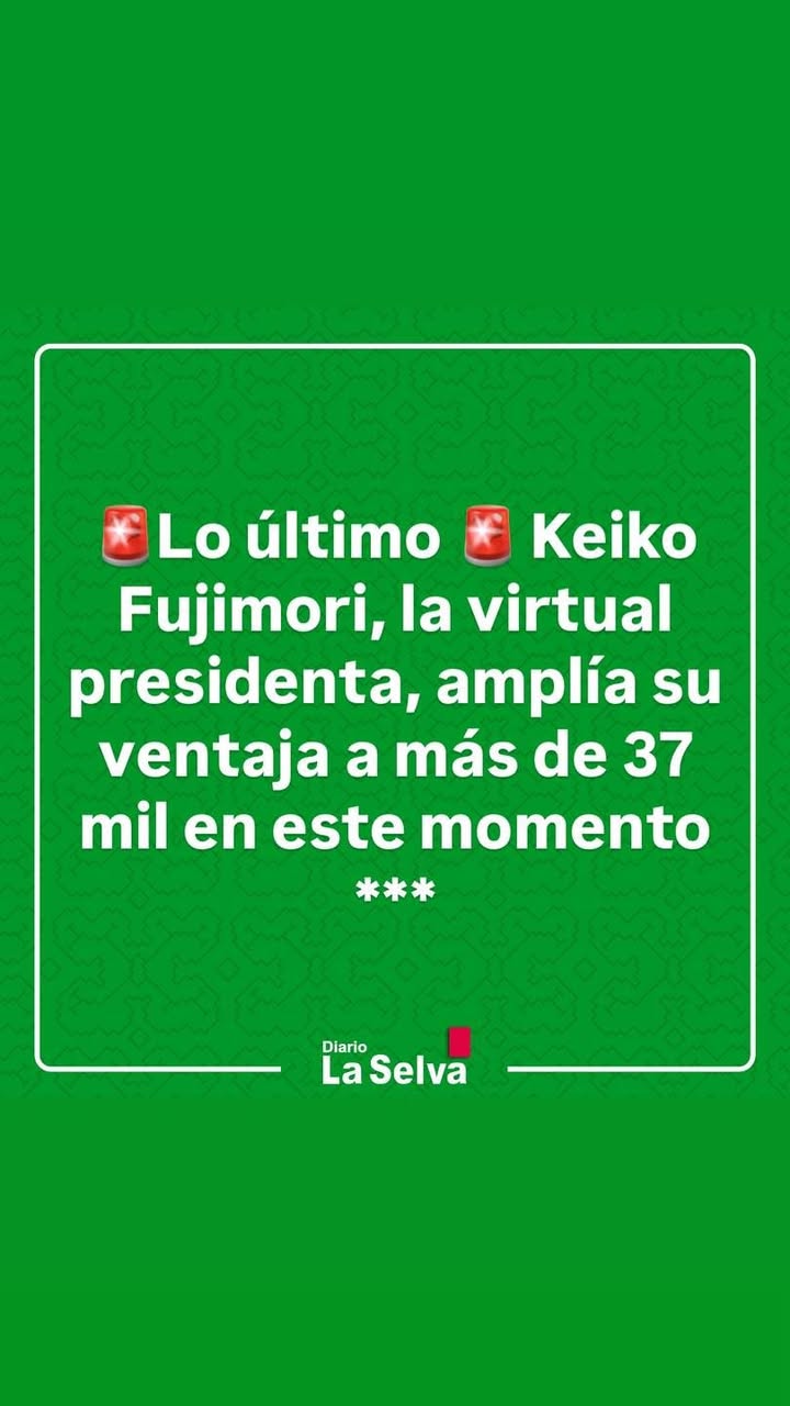 Keiko, la virtual presidenta, que ya está en el Perú , amplía...