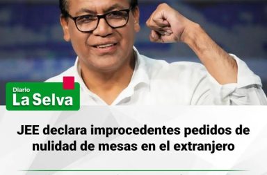 Pedido de nulidad de actas no prospera ante el JEE