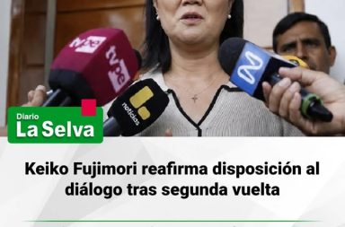 Candidata de Fuerza Popular mantiene abiertos los canales de diálogo