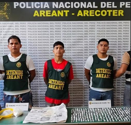 Operativo antidrogas deja tres detenidos y droga incautada en Loreto