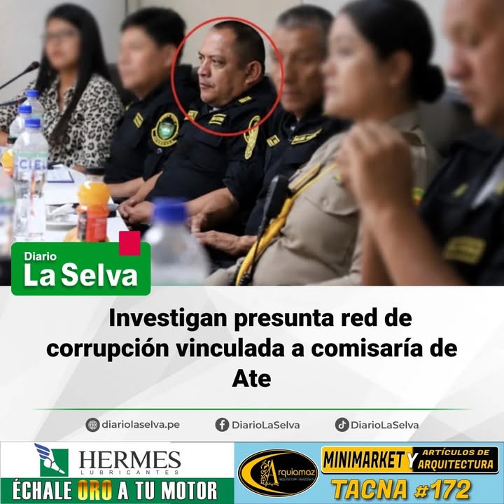 Nuevos elementos de investigación, entre ellos vouchers bancarios y conversaciones por mensajería, revelarían una presunta ruta de pagos ilícitos vinculada a un comisario de Ate, actualmente no ubicado por las autoridades.