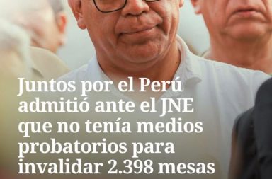 Proceso electoral: agrupación política reconoce falta de sustento técnico en sus impugnaciones