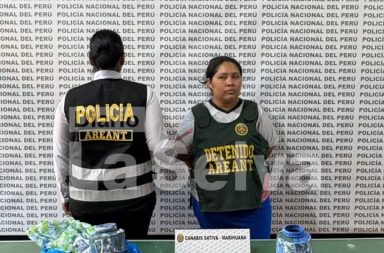 Mujer es detenida cuando intentaba ingresar marihuana al penal de Iquitos.