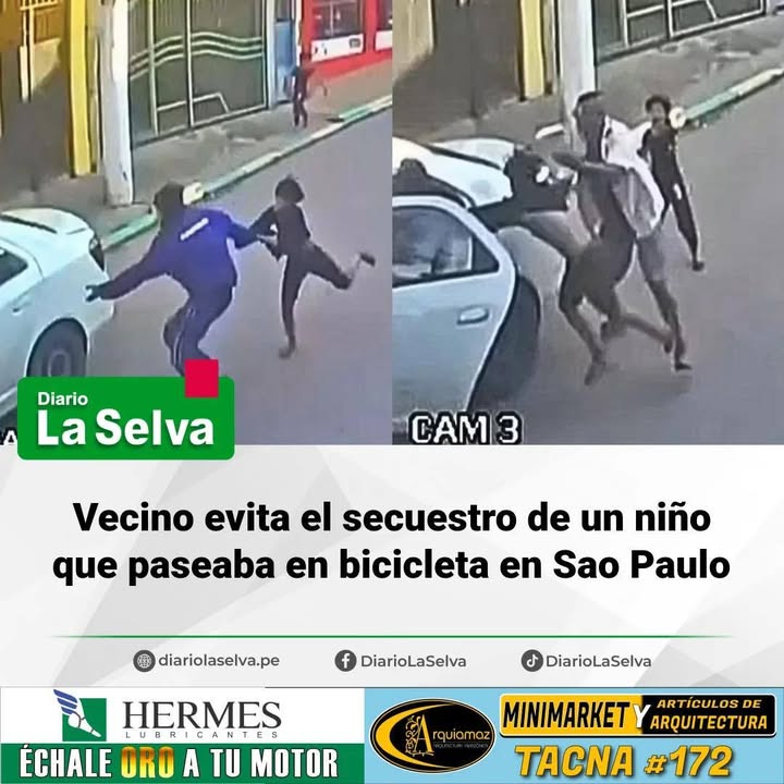 Héroe sin capa: la rápida reacción de un vecino salvó a un menor en Brasil