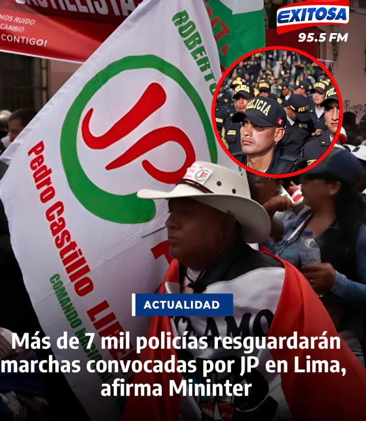 Seguridad ciudadana: contingente policial custodiará la capital ante movilizaciones sociales