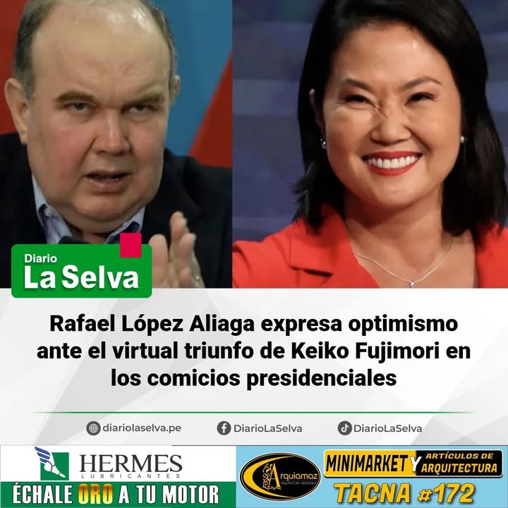 Alianzas políticas: Rafael López Aliaga  habla de “buenas relaciones con Keiko Fujimori en la presidencia del Perú