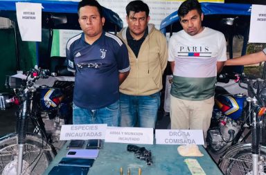 Golpe al crimen: capturan en flagrancia a tres presuntos integrantes de banda delictiva