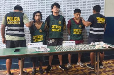 Caen tres presuntos integrantes de Los Fiters con cientos de ketes de PBC en la zona baja de Belén