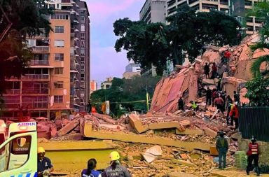 Instantáneas del terremoto en Caracas, Venezuela