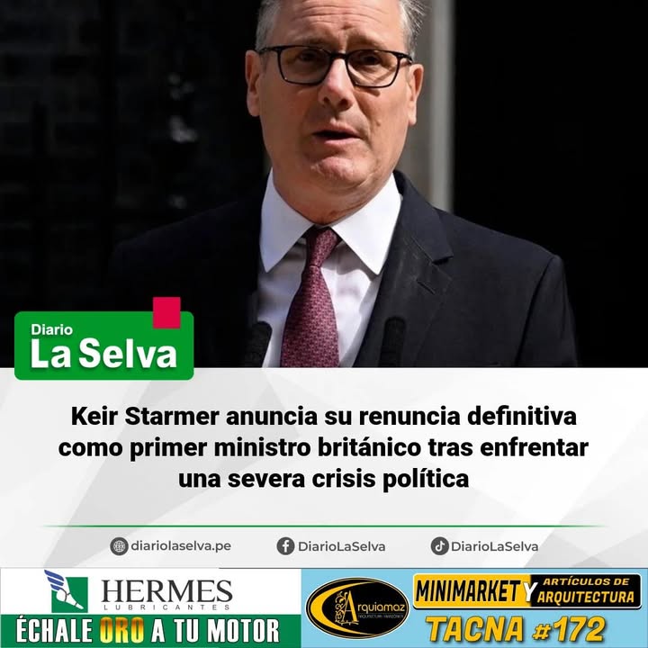 Terremoto político: el primer ministro Keir Starmer dimite a su cargo y deja la dirección del Partido Laborista