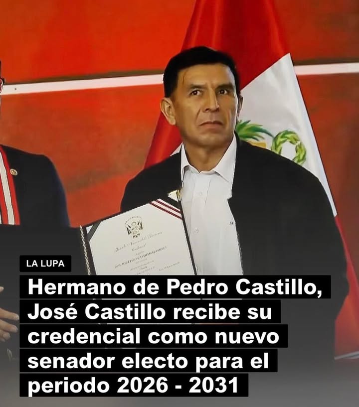 Representación bicameral: José Castillo asume su acreditación para la cámara alta tras encabezar la lista de Juntos por el Perú