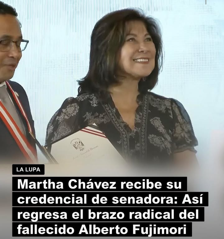Retorno al Parlamento: Martha Chávez jura formalmente como senadora bajo la bandera de Fuerza Popular