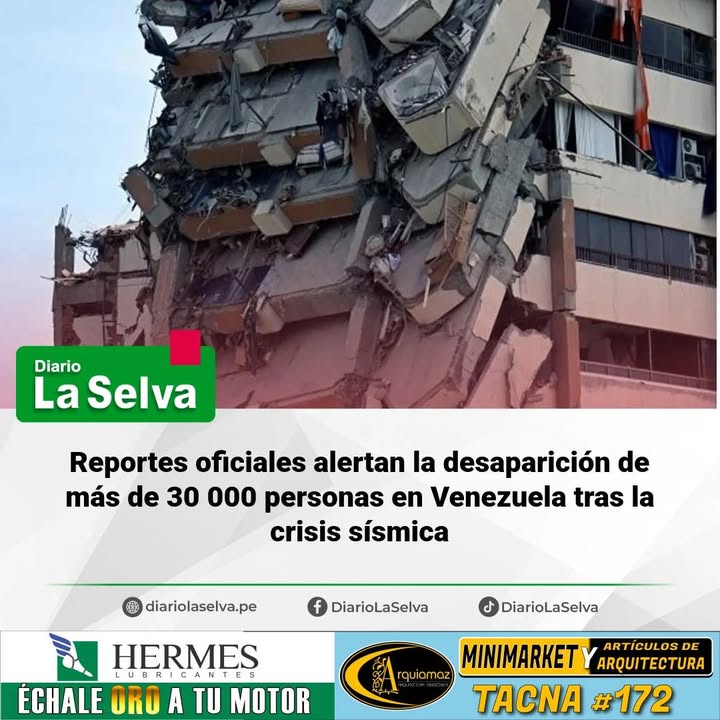 Emergencia humanitaria: Denuncias de personas desaparecidas tras terremotos superan las 32 000 de forma preliminar