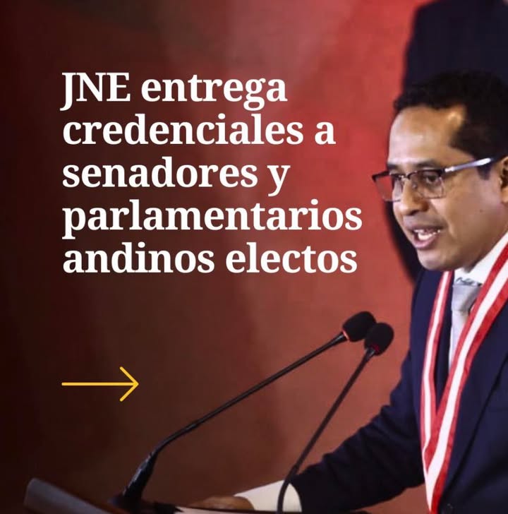 Formalización legislativa: El JNE otorga credenciales a los representantes del nuevo Congreso bicameral y Parlamento Andino