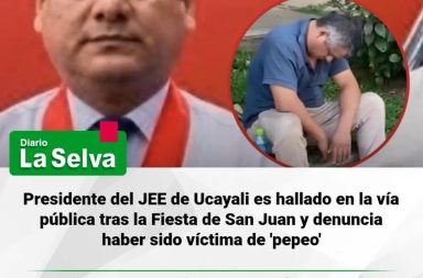 Incidente en Ucayali: Hallan al titular del Jurado Electoral Especial en la vía pública tras celebraciones regionales