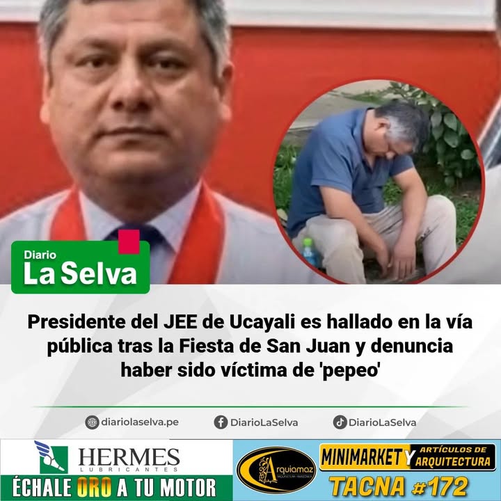 Incidente en Ucayali: Hallan al titular del Jurado Electoral Especial en la vía pública tras celebraciones regionales