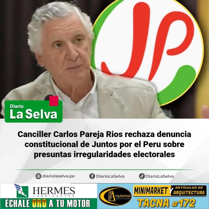Ministro de Relaciones Exteriores descarta irregularidades en el voto de peruanos en el extranjero.