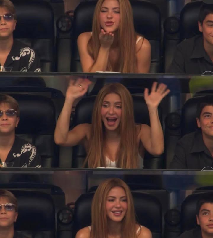 Presencia estelar: Shakira capta las miradas en las tribunas del Dallas Stadium durante el triunfo de Argentina