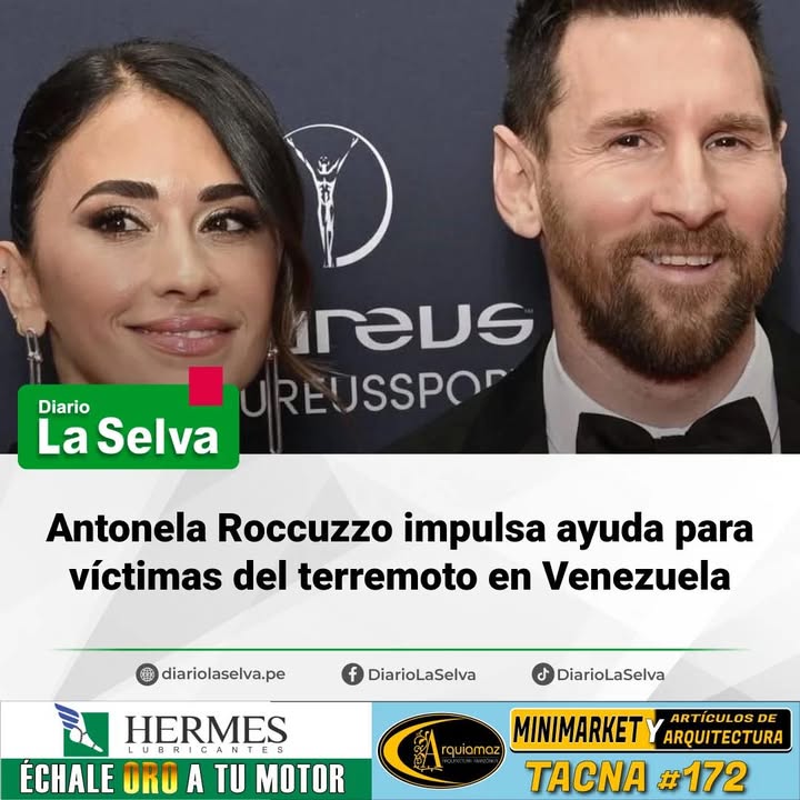 Antonela Roccuzzo lidera campaña solidaria por Venezuela