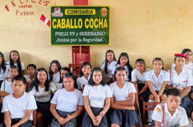 Seguridad y valores: La PNP capacita a cerca de 200 personas en la comunidad nativa de Bellavista Callaru, distrito de Yavarí