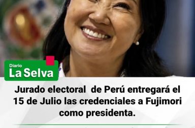 Keiko  Fujimori recibirá sus credenciales como presidenta electa el 15 de julio