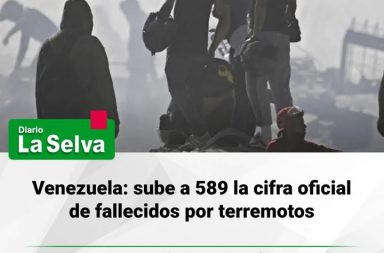 Aumentan a 589 los fallecidos tras los terremotos en Venezuela