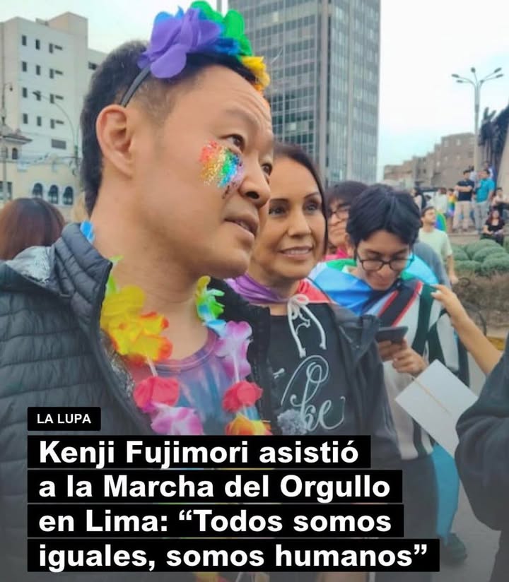 KENJI FUJIMORI PARTICIPÓ EN MARCHA DEL ORGULLO EN LIMA