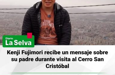 En una reciente jornada turística por el distrito del Rímac, Kenji Fujimori...