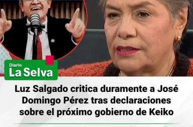 Luz Salgado responde a José Domingo Pérez tras sus declaraciones sobre el escenario político