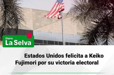 Estados Unidos felicita a Keiko Fujimori por su victoria electoral