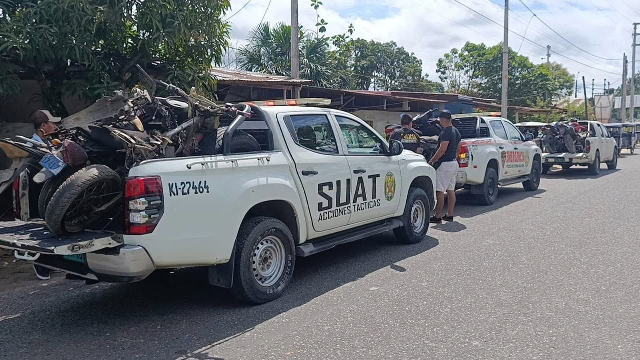 PNP desarticula presunto taller clandestino de motos robadas en San Juan Bautista